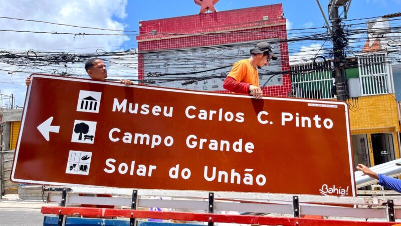 Setur-BA implanta nova sinalização turística em Salvador