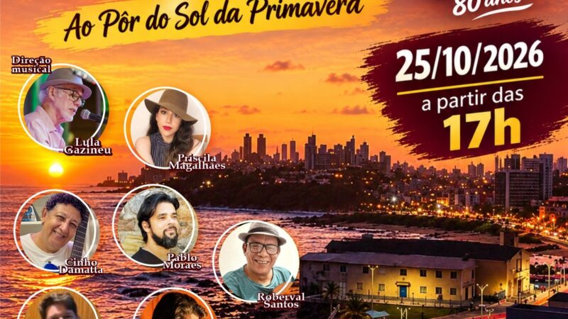 Salvador em Serenata celebra Belchior com música, poesia e um pôr do sol especial na Varanda do SESI